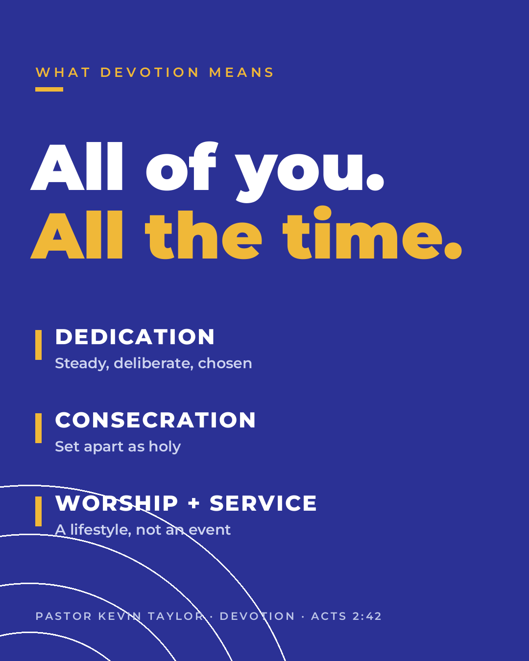 What Devotion Means