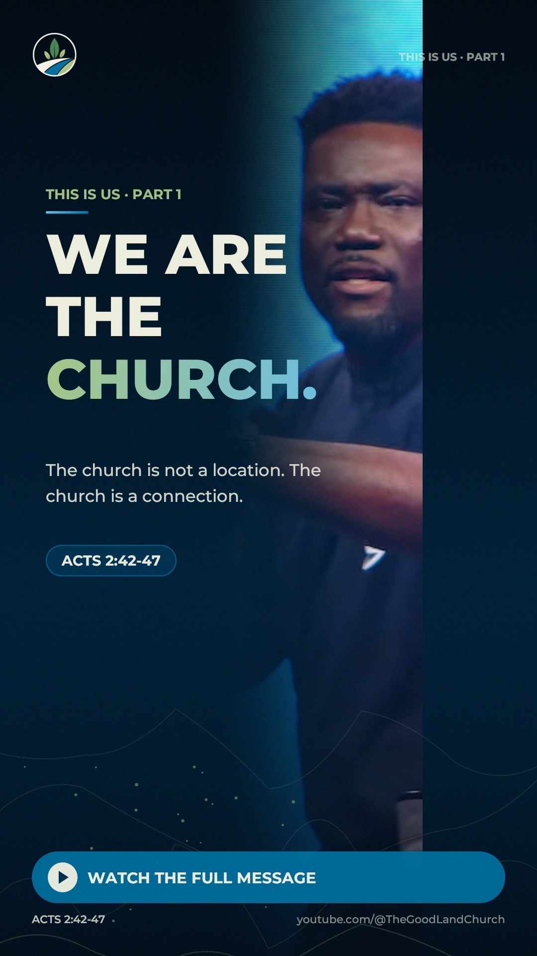 We Are The Church sermon poster