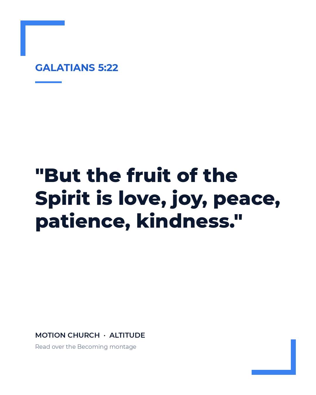 Galatians 5:22 — Scripture card