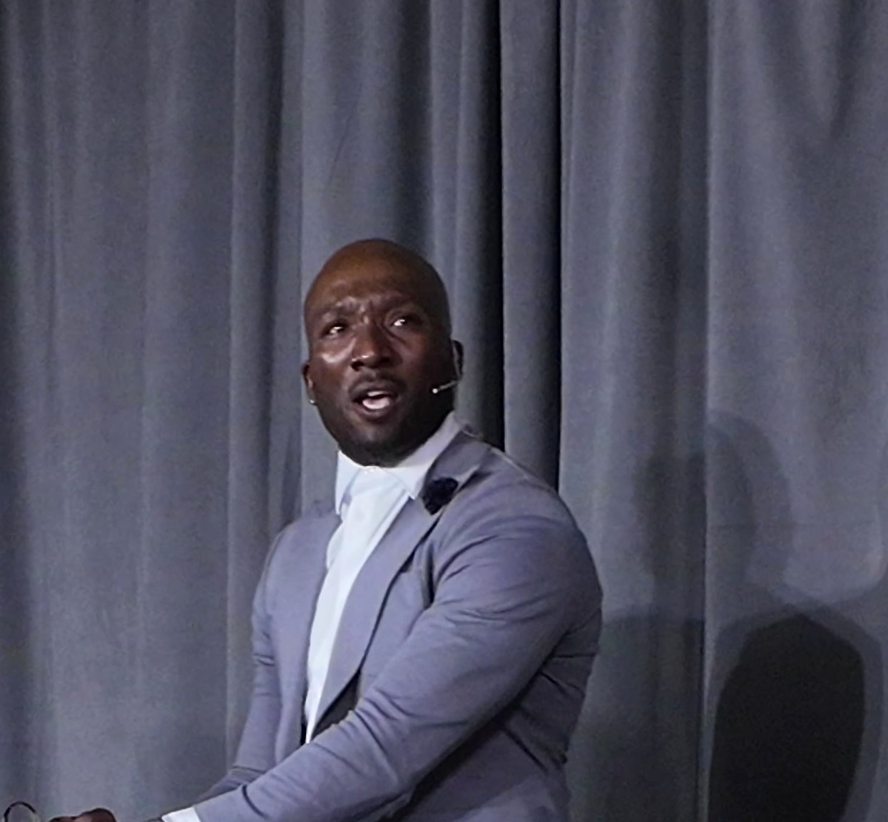 Pastor Corey Sanders preaching at Motion Church
